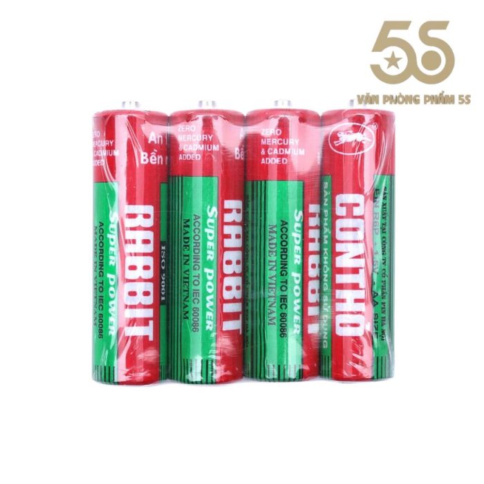 Pin Con Thỏ AA/AAA - Vỉ 4 Viên