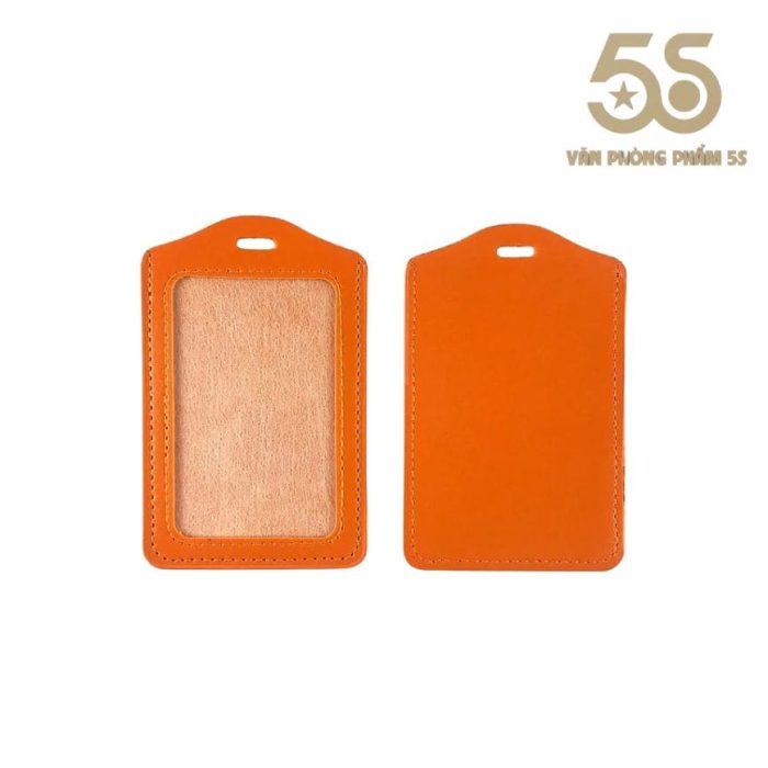 Bảng tên da PU 1 mặt 8.5 x 5.5cm (Ngang / Dọc)