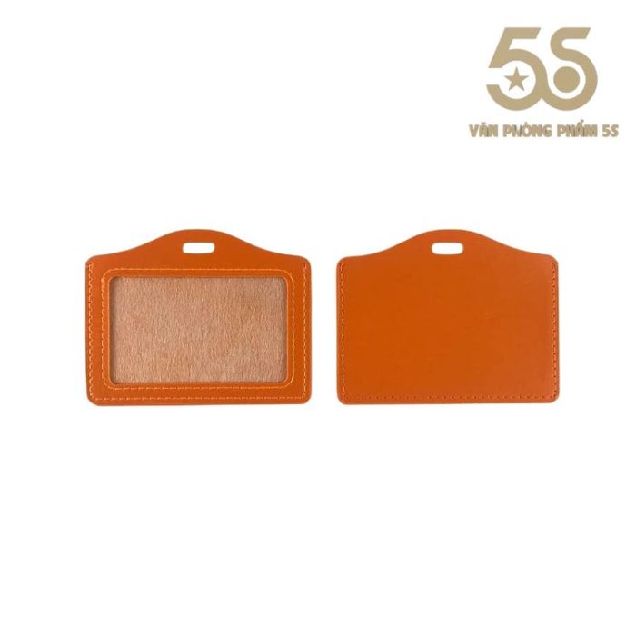 Bảng tên da PU 1 mặt 8.5 x 5.5cm (Ngang / Dọc)