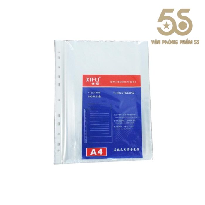Túi sơ mi lỗ Trung A4 XIFU 303-3