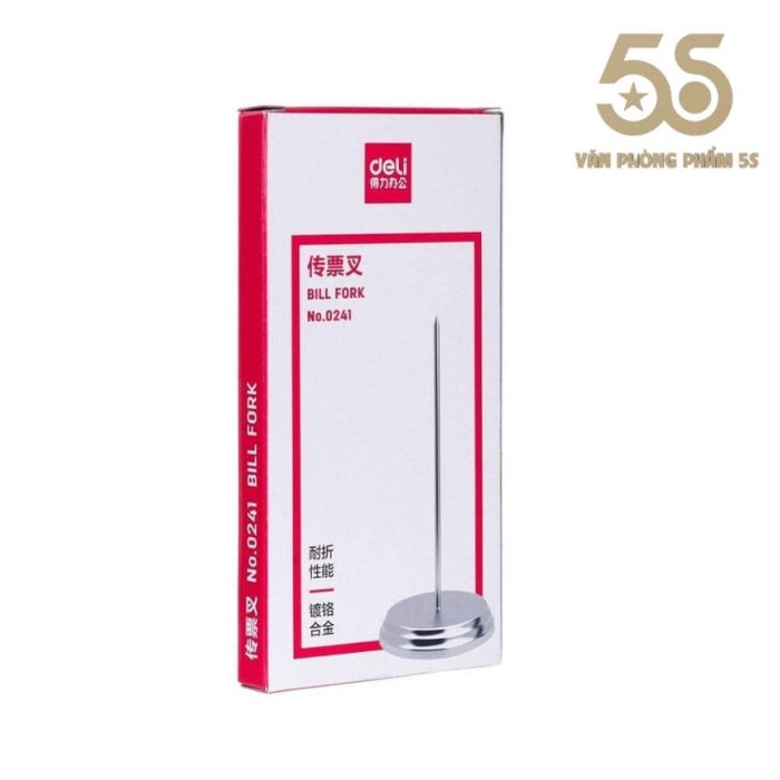 Cắm Hóa Đơn Bằng Inox - Deli 0241