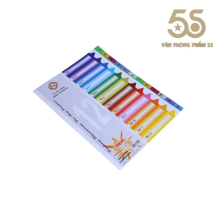 Chia File Nhựa 12 Màu