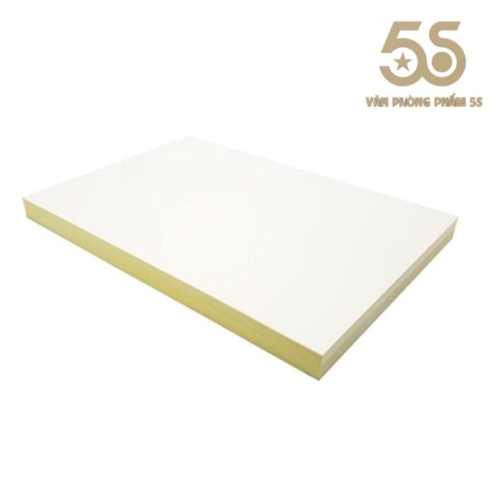 Giấy Decal A4 Đế Vàng - 100 Tờ