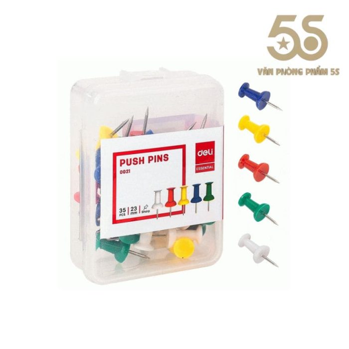 Ghim Mũ Nhựa Màu Deli 0021