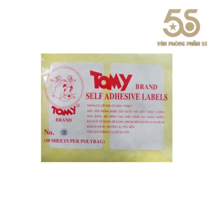 Giấy Decal TOMY Khổ A5 - Tập 10 Tờ