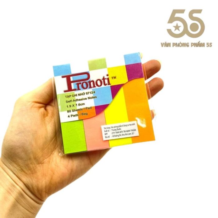 Giấy Nhớ 5 Màu Giấy Pronoti 07320