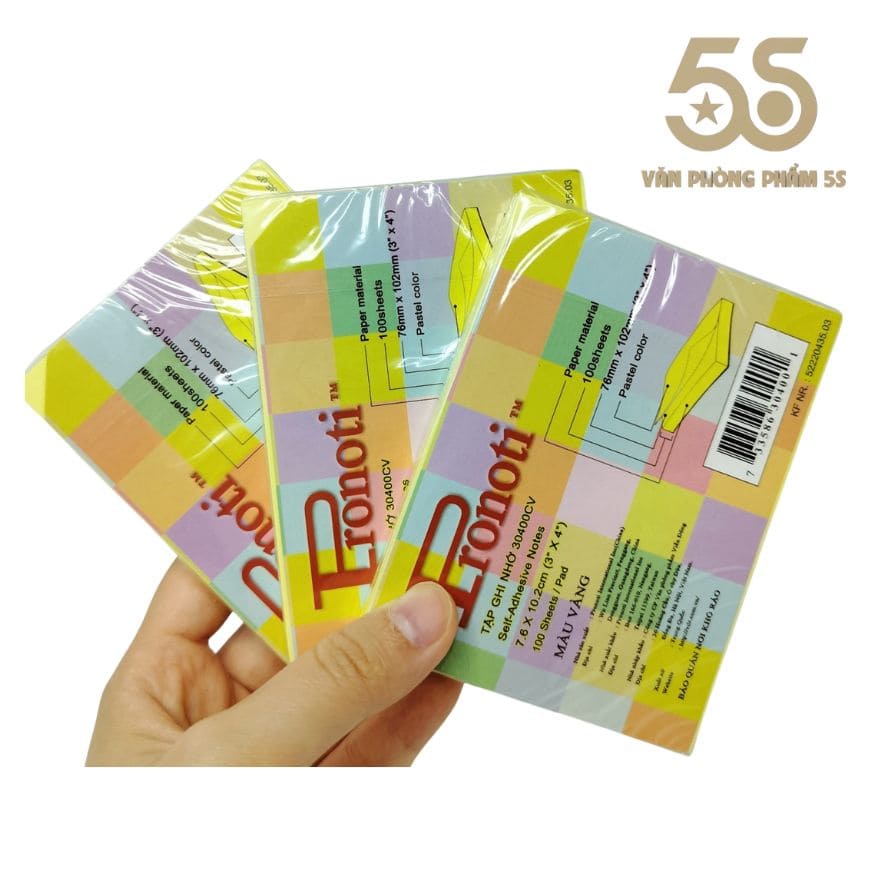 Giấy note vàng 3x3 giá sỉ