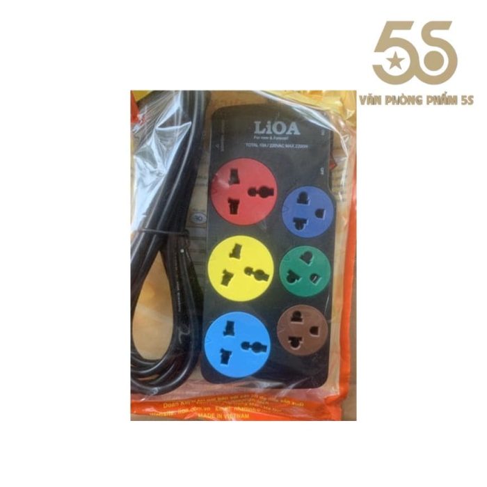 Ổ CẮM LIOA 3D3SN52 DÂY 5M