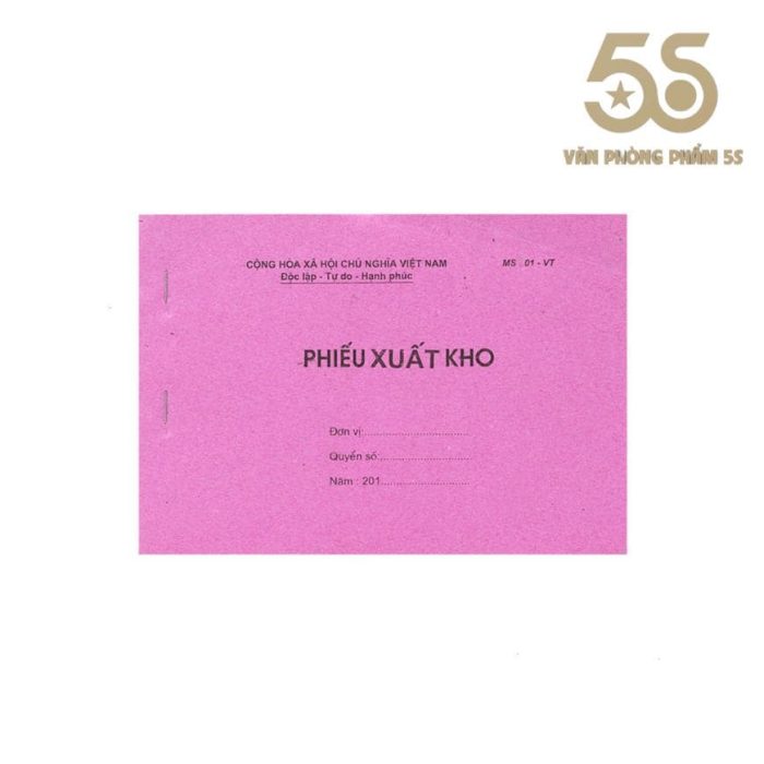 Phiếu Nhập - Xuất Kho Khổ A5 1 Liên (13x19cm)