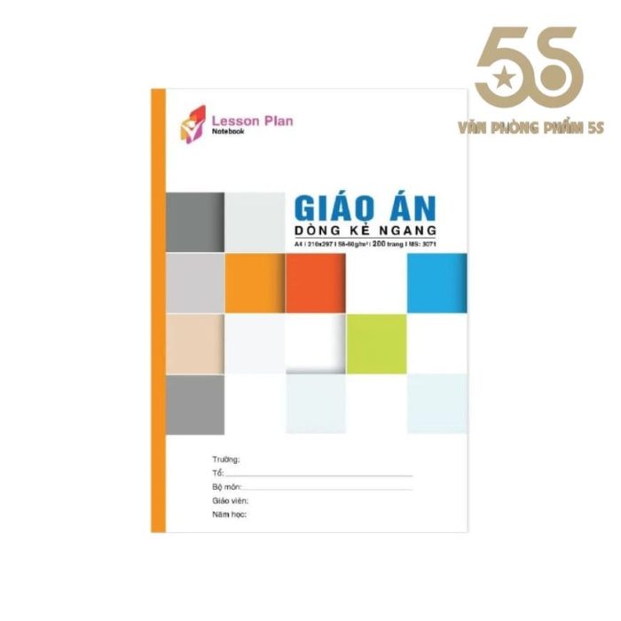 Sổ Giáo Án Hồng Hà A4 200tr 4521