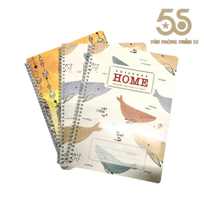 Sổ Lò Xo Bìa Bồi Cao Cấp Hải Tiến Home A4 200 Trang 6331