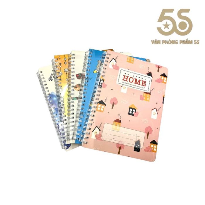 Sổ Lò Xo Bìa Bồi Cao Cấp Hải Tiến Home A5 200 Trang 6348