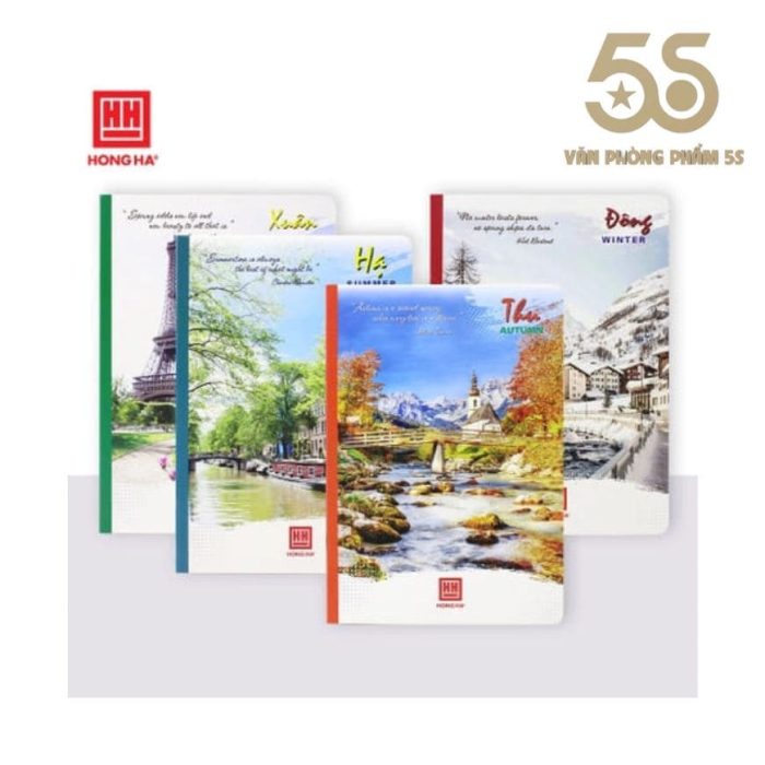 Vở Kẻ Ngang 72 Trang Pupil Bốn Mùa 1004
